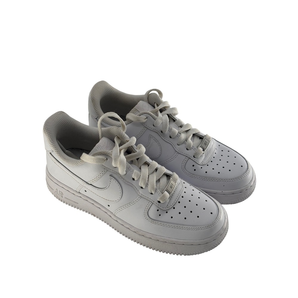 Nike Air Force One Sneakers Women Size 5‎ White Leather